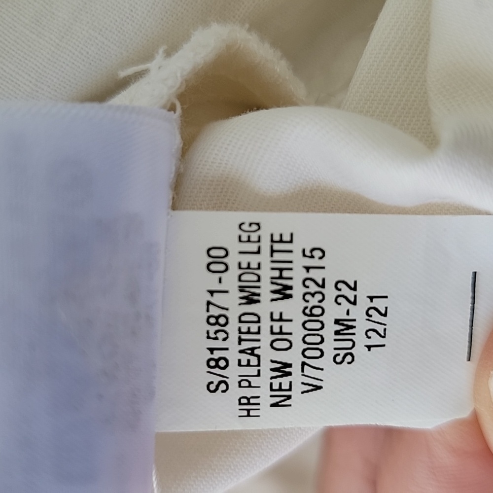 GAP High-Rise Pleated Wide-Leg Khaki Pants Sz 10 Color is New Off White - Picture 9 of 13